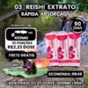 03 frascos de 30 ml de extrato de cogumelo Reishi