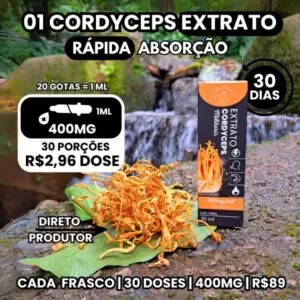 1 Cordyceps Extrato Líquido 30ml