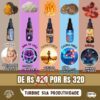 Extratos 30ml: 1Reishi, 1Juba , 1Cordyceps, 1Chaga, 1Cauda