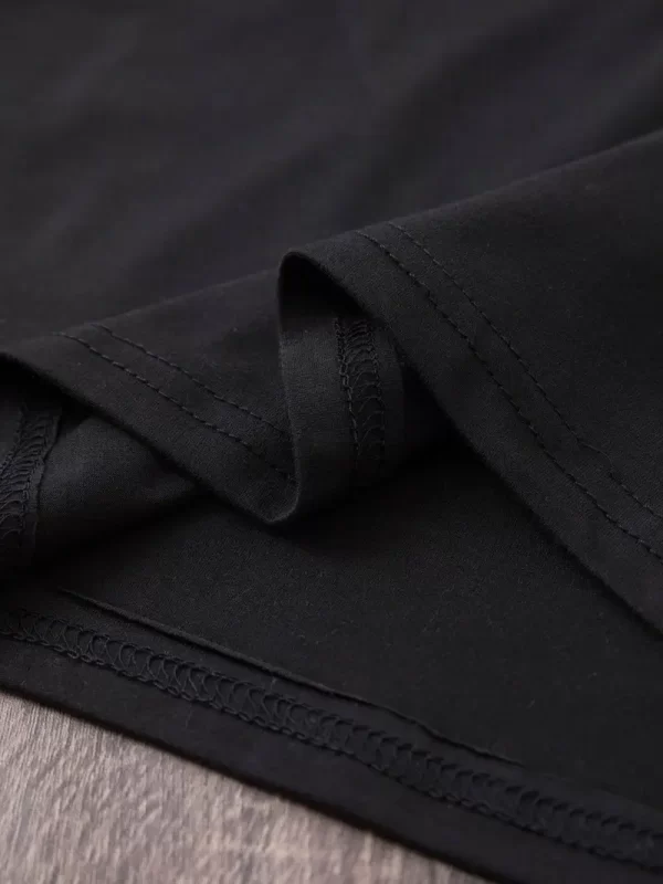 Camiseta Plus Size com estampa de cogumelo borboleta, decote redondo, camiseta casual de manga curta - Image 3